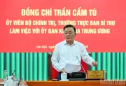 Thường trực Ban Bí thư làm việc với Ủy ban Kiểm tra Trung ương