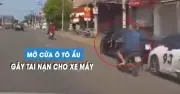 Tài xế mở cửa ô tô bất cẩn gây tai nạn nghiêm trọng tại Bắc Ninh