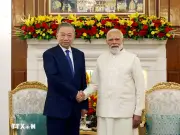 Tổng Bí thư, Chủ tịch nước Tô Lâm và Thủ tướng Ấn Độ Narendra Modi gặp hẹp