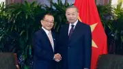 Tổng Bí thư Tô Lâm hội kiến Chủ tịch Quốc hội Singapore Seah Kian Peng