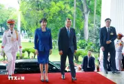 Toàn cảnh lễ đón chính thức Thủ tướng Nhật Bản Takaichi Sanae