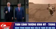Toàn cảnh thượng đỉnh Mỹ-Trung: Hành trình ngoạn mục của xe thám hiểm sao Hỏa