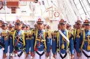 Tàu huấn luyện Hải quân Indonesia cập cảng TP.HCM