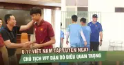 U.17 Việt Nam tập hồi phục, Chủ tịch VFF dặn dò trước tứ kết