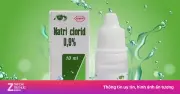 Vì sao lô thuốc nhỏ mắt Natri clorid 0,9% bị thu hồi toàn quốc?