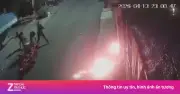 Video nhóm người ném vật liệu cháy vào nhà dân lúc đêm khuya