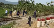 Xã Đồng Lê có 42 lối đi tự phát qua đường sắt Bắc Nam