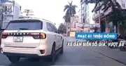 Xe SUV dùng biển số giả, chạy ẩu bị phạt 51 triệu đồng