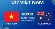 Xem trực tiếp bóng đá U17 Việt Nam vs U17 Australia trên kênh nào?