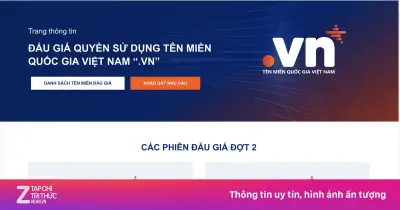 76 tên miền quốc gia .vn 2 ký tự sắp được đấu giá trực tuyến