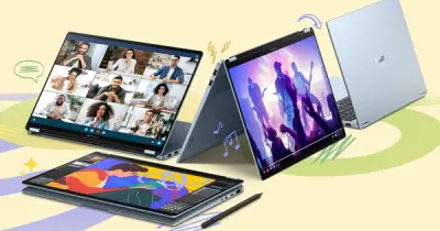 ASUS ra mắt 4 laptop OLED Snapdragon X1, pin 25 giờ, màn hình 360 độ