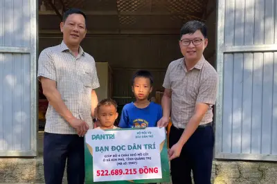 Bốn trẻ mồ côi ở Quảng Trị nhận hơn nửa tỷ đồng từ bạn đọc