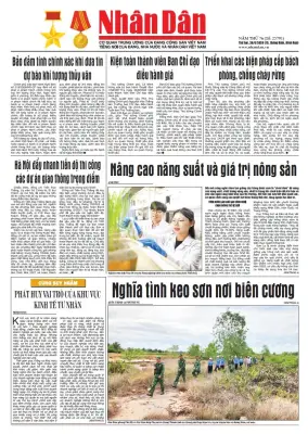 Báo Nhân Dân số 25791: Thông tin nổi bật trong ngày