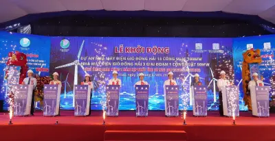 Cà Mau khởi động hai dự án điện gió gần 5.400 tỷ đồng