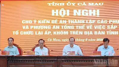 Cà Mau thông qua đề án thành lập 13 phường và sắp xếp 1.186 ấp khóm