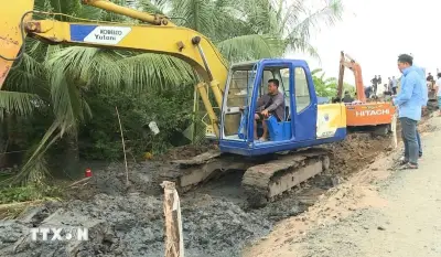 Cà Mau tăng cường lực lượng bảo vệ thi công đường Ninh Quới Ngàn Dừa
