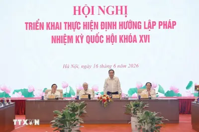 Chủ tịch Quốc hội chủ trì hội nghị triển khai định hướng lập pháp nhiệm kỳ khóa XVI