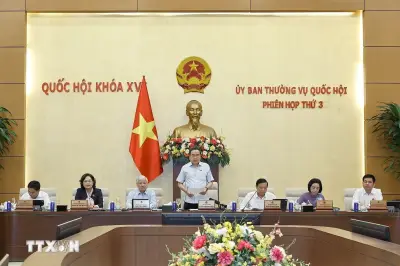 Chủ tịch Quốc hội Trần Thanh Mẫn chủ trì Phiên họp thứ 3 của Ủy ban Thường vụ Quốc hội