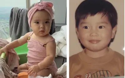 Chồng Ngô Thanh Vân khoe ảnh thời thơ ấu, fan trầm trồ bé 'Gạo' giống bố như đúc từ một khuôn