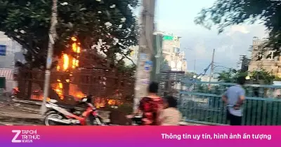 Cháy cột điện gần cầu Trần Phú, An Giang gây ùn tắc giao thông giờ cao điểm