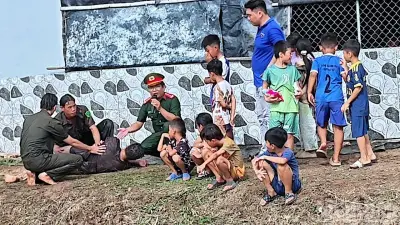 Công an Cà Mau tổ chức lớp học kỹ năng an toàn cho thiếu nhi