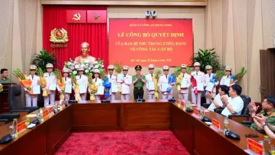 Công bố Ủy ban Kiểm tra Đảng ủy Công an Trung ương nhiệm kỳ 2025-2030