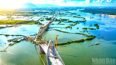 Cầu Phước An vượt tiến độ, đẩy nhanh thi công kết nối TP.HCM - Đồng Nai