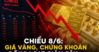Giá vàng, chứng khoán đồng loạt giảm sâu chiều 8/6, VN-Index mất 48 điểm