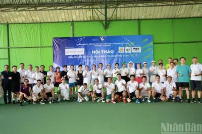 Giải quần vợt Hội Nhà báo TP.HCM mở rộng 2026 thu hút 92 tay vợt tham gia