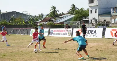 Gần 500 cầu thủ nhí tranh tài tại Giải bóng đá trẻ Bồng Sơn 2026
