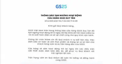 GS25 tạm ngừng hoạt động cửa hàng Duy Tân sau phản ánh vệ sinh