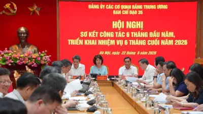Hội nghị Ban Chỉ đạo 35 Đảng ủy cơ quan Đảng Trung ương: Nhiều nhiệm vụ trọng tâm 6 tháng cuối năm 2026