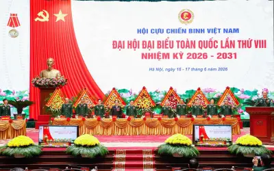 Đại hội Hội Cựu chiến binh Việt Nam lần thứ VIII khai mạc phiên thứ nhất