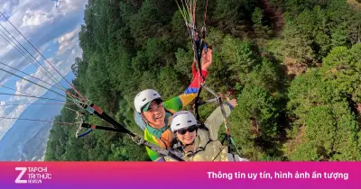 Điểm dù lượn cao nhất Việt Nam trên đỉnh Langbiang ở độ cao 1.900 m