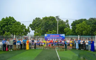 Khai mạc giải bóng đá Công đoàn KCN Quang Minh 2026 với 16 đội tham gia