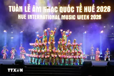 Khai mạc Tuần lễ Âm nhạc Quốc tế Huế 2026: Đại tiệc nghệ thuật đa sắc màu