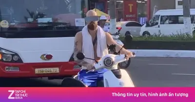Khách nước ngoài đầu trần chạy xe máy 'quậy tung' Đà Nẵng