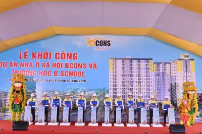 Khởi công dự án nhà ở xã hội Bcons và trường học Bschool tại TP.HCM