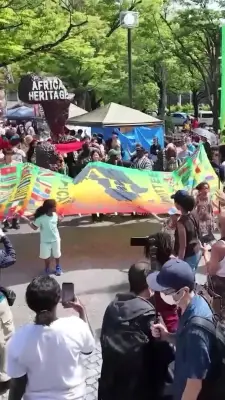Lễ hội Di sản châu Phi tại Công viên Yoyogi thu hút hàng trăm người