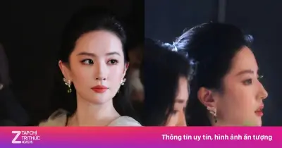 Lưu Diệc Phi gây sốt với tạo hình 'bông hồng băng' tại W Movie Night