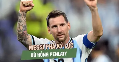 Messi phá kỷ lục World Cup ở tuổi 39 dù đá hỏng penalty