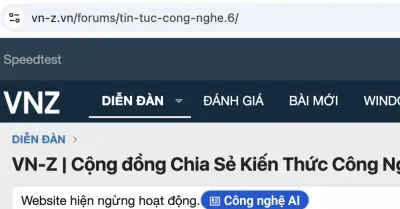 Mạng xã hội Vn-Z ngừng hoạt động, website giữ lại để chia sẻ kiến thức công nghệ