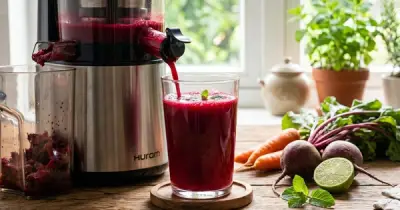 Nước ép củ dền giúp người lớn tuổi hạ huyết áp hiệu quả