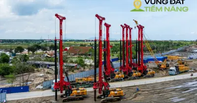 Đường sắt Bến Thành - Cần Giờ 102.000 tỷ: Khoan địa chất, tập kết máy móc