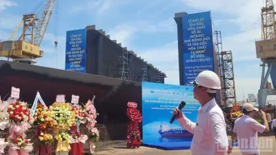 Đóng tàu Bạch Đằng đặt ky đóng mới tàu dầu hóa chất M75-02