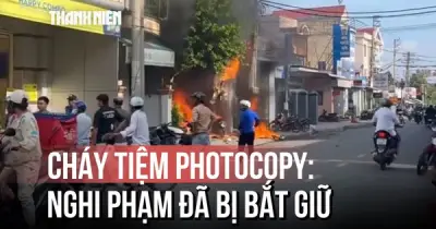Nghi án phóng hỏa tiệm photocopy trên quốc lộ 57B: Nghi phạm đã bị bắt giữ