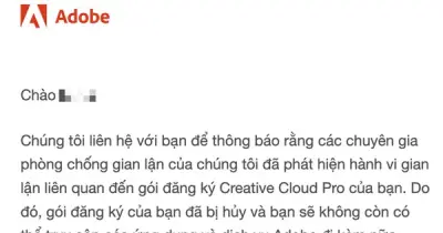 Người dùng Việt dùng Adobe bản quyền vẫn bị khóa tài khoản hàng loạt