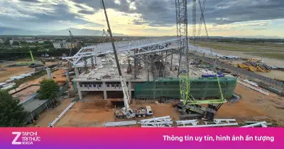 Nhà ga T2 sân bay Đồng Hới tăng tốc thi công, chuẩn bị đón 3 triệu khách