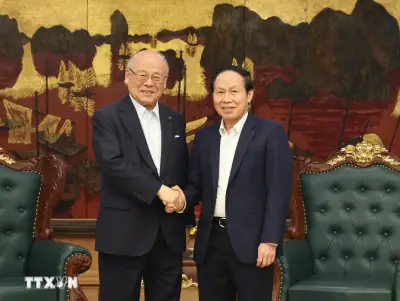 Phó Thủ tướng Lê Tiến Châu tiếp Cố vấn đặc biệt Liên minh Nghị sỹ Nhật-Việt