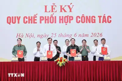 Quốc hội ký quy chế phối hợp với Bộ Quốc phòng, Công an, Ngoại giao